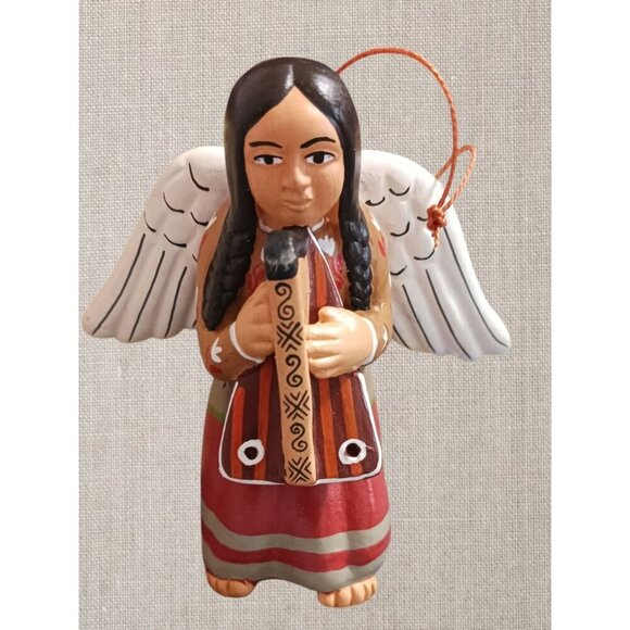 Roman Inc. 2003 Angel Figurines With Instruments & Fire Pit Set set of 5 - Picture 11 of 12